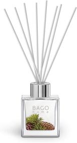 img 3 attached to 🌲 BAGO Home Reed Diffuser Set - Siberian Pine (Christmas Tree Scent) 3.4oz (100ml) - Alcohol-Free, Aroma of Pine, Maple & Pine Woods - Comes with 8 Reed Diffuser Sticks - Ideal for Enhancing Home, Office, or Bathroom Decor