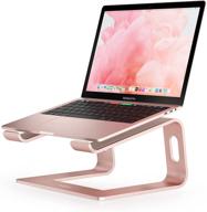 🌸 nulaxy ergonomic laptop stand - stylish rose gold aluminum computer stand for macbook air, pro, dell xps, hp, lenovo & more 10-16” laptops logo