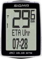 🚴 sigma bc 16.16 sts cad digital wireless bicycle computer: cadence, eta, fuel savings indicators, and more! logo