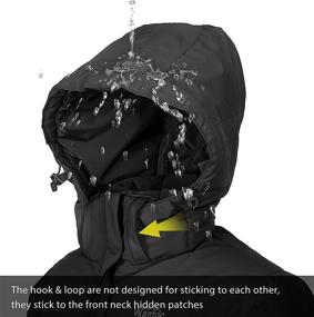 img 1 attached to 🧥 Wantdo Boys Waterproof Ski Jacket | Warm Winter Snow Coat with Hood | Windproof Snowboarding Raincoats