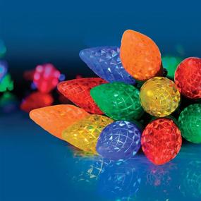 img 2 attached to Twinkle Star C9 Christmas Lights: 24.5 FT 50 Faceted Strawberry String Lights - Multicolor, Indoor/Outdoor Decor for Patio, Holiday Party, Home - UL Certified and Connectable