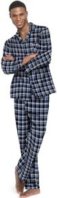 img 2 attached to Hanes 0140 Mens Flannel Pajamas
