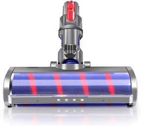 img 4 attached to 🧹 E.LUO Мягкая роликовая насадка для пылесосов Dyson V7 V8 V10 V11 - пушистая насадка для чистки пола с функцией поворота