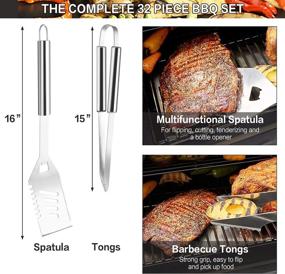 img 2 attached to MCIRCO Stainless Grilling Accessories Thermometer