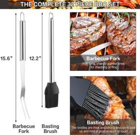 img 1 attached to MCIRCO Stainless Grilling Accessories Thermometer