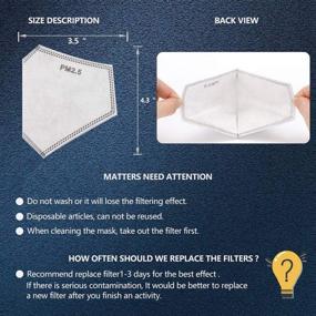 img 2 attached to 🌬️ Dustproof Pollution Protection with Activated Replaceable Filters: Essential Occupational Health & Safety Products