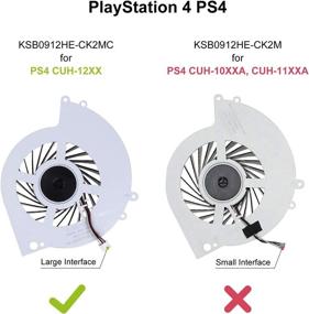 img 1 attached to 🔧 High-Quality YEECHUN PS4 CPU Cooling Fan Replacement + Full Tools for Sony Playstation 4 (CUH-12XX Series)"