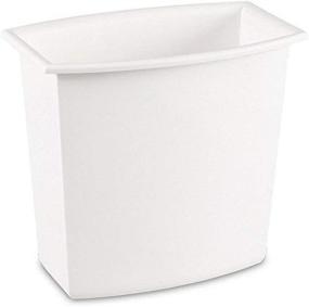img 1 attached to 🗑️ Sterilite Corp. 10220012 Rectangular Vanity Wastebasket | 2 Gallon Capacity | Assorted Colors