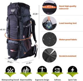 img 3 attached to Backpack Waterproof Light Weight Traveling Rain Cover