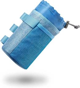 img 4 attached to 🥤 No-Screw Insulated Bike Cup Holder | VLTAWA Bike Water Bottle Holder (Blue, 32oz/1L)