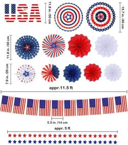 img 3 attached to 🎉 Supla Bulk 4th of July Patriotic Party Decorating Kit for Independence Day & Memorial Day