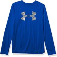 футболка с длинным рукавом under armour для мальчиков среднего размера: активный комфорт для молодых атлетов логотип