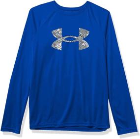 img 3 attached to Футболка с длинным рукавом Under Armour для мальчиков среднего размера: активный комфорт для молодых атлетов