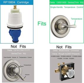 img 1 attached to 🚿 Delta RP19804 Pressure Balance Shower Cartridge Assembly Replacement for 1300/1400 Series Tub and Shower - Fits Delta Select Monitor Valves - 1 Piece