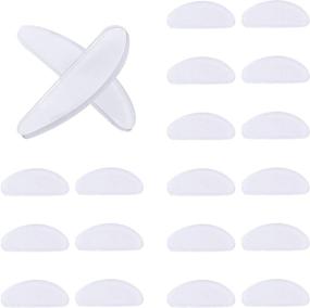 img 4 attached to TOODOO 10 Pairs Adhesive Silicone Nose Pads for Glasses, Non-Slip Thin Nosepads, Suitable for Eyeglasses & Sunglasses, Transparent, 1mm Thickness