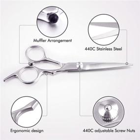 img 3 attached to 11Pcs Professional Hair Cutting Scissors Set - Multi-Use Haircut Kit for Salon & Home