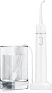 💦 convenient and powerful portable tankless water flosser for teeth - professional cordless dental flosser with rechargeable, waterproof design and 2 modes, ideal for home & travel, braces, and bridges care logo