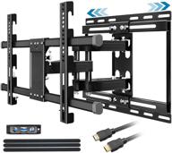 📺 fozimoa full motion tv wall mount: sliding design for 32-80 inch tvs, articulating swivel tilt arms, fits flat/curved screens, up to 100lbs & vesa 600x400 logo