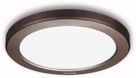 youtob led ceiling light flush mount with adjustable 3 colors, 15w 1500lm round lighting fixture for kitchens, closets, hallways, stairwells, bedrooms - bronze finish (3000k/4000k/5000k options available) logo