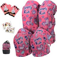 🛴 innovative soft kids knee and elbow pads with bike gloves – comfortable toddler protective gear set for roller-skating, skateboarding, and biking – knee pads for children boys girls 2-4, 5-8, 9-11 logo