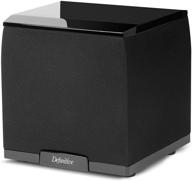 🔊 supercube 2000 ultra-compact powered subwoofer by definitive technology - superior bass performance, 7 1/2" size, 650 watts of power, versatile décor, rubber & spiked feet included logo
