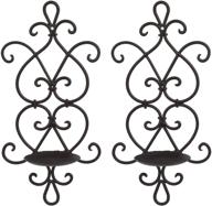 🕯️ gusuwod wall candle sconce set: elegant wrought iron candle holders for stylish home decor logo