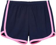 🩲 usa-made 100% cotton city threads girls running workout shorts: perfect for yoga, fitness, and sports logo