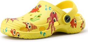 img 4 attached to 👦 Adorable Cartoon Sandals for Boys! Shop VILOCY Children's Slipper Shoes at Clogs & Mules