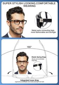 img 1 attached to 👓 OCCI CHIARI Reading Glasses for Men - Various Power Strengths Available: 1.0, 1.25, 1.5, 1.75, 2.0, 2.25, 2.5, 2.75, 3.0, 3.5, 4.0, 5.0, 6.0