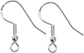 img 4 attached to 💎 LANBEIDE Sterling Ornament Earrings: Perfect for Beading & Jewelry Making