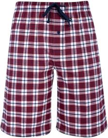 img 1 attached to 🩳 Hanes Men's 2 Pack Woven Pajama Shorts: Ultimate Comfort for Sleep & Lounge