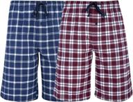 🩳 hanes men's 2 pack woven pajama shorts: ultimate comfort for sleep & lounge logo