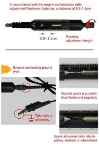 img 1 attached to 🔧 Улучшенный тестер системы зажигания автомобиля: инструмент для измерения искрового переброса свечи зажигания