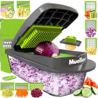 🥦 mueller pro-series 8-blade vegetable slicer and onion mincer chopper with container - ultimate vegetable chopper, cutter, dicer, and egg slicer logo