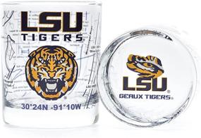 img 4 attached to LSU Whiskey Glass Set: Official LSU Logo, Campus Map, Perfect for College Grads & Alumni - Premium College Cocktail Glassware