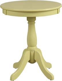 img 3 attached to 🌼 ACME Furniture 82806 Alger Light Yellow Side Table, Size One