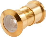 🚪 prime-line products u 9896 door viewer, 130 degree angle, 15/16 inch diameter, die cast with glass lens, brass finish логотип