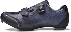 img 3 attached to MEBIKE Men's Cycling Shoes for Road and Indoor Bike - Compatible with Look Delta Cleats and SPD Cleats