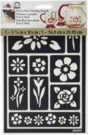 folkart peel & stick floral painting stencil - 30459 logo