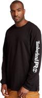 👕 stay comfortable and stylish with timberland pro blended long sleeve t shirt for men logo