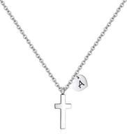 stylish ailaaila initial necklace: trendy stainless steel pendant for girls' jewelry logo