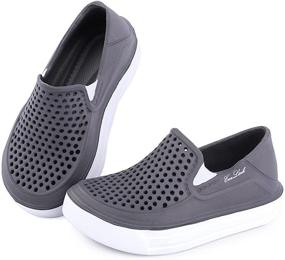 img 4 attached to Sneaker Lightweight Sandals Breathable Numeric_9 Boys' Shoes for Clogs & Mules