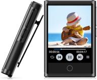 🎧 72gb mp3 player with bluetooth 4.2, 2'' hd touch screen, fm radio, voice recorder, sport pedometer, hifi sound and more - portable bluetoothmusic player with clip, expandable up to 128gb. logo