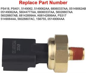 img 3 attached to 🚗 WATERWICH PS317 Oil Pressure Sensor Switch for Dodge Jeep Chrysler - Replaces 5149062AA, 5149062AB, PS418, PS401, 56028807AA, 56028807AB, 5149064AA, 56028807AC