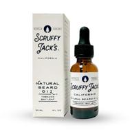 🧔 scruffy jack’s premium beard oil - men’s grooming natural beard growth oil with dropper top - soften, smooth, and strengthen beard - 1 oz, tobacco bay leaf scent logo