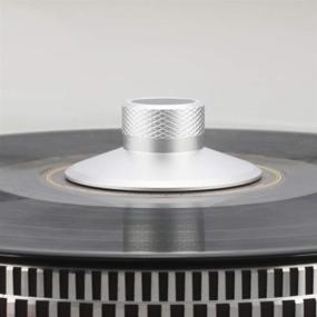 img 2 attached to Audiocrast 130S Record Weight: Ultimate Vinyl Disc Stabilizer for LP Turntable - A Silver 130G /4.6OZ Aluminum Masterpiece for Home Audio