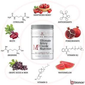 img 3 attached to Boost Overall Health with Ultimate Blood Pressure & Circulation Support Nitric Oxide Supplement - Arginine, Citrulline, Beetroot Powder, Vitamin D & K2 - Caffeine Free, 60 Scoop Berry Flavor L-Arginine Powder Drink for 30 Days