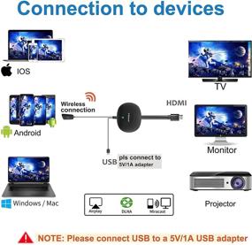 img 1 attached to Wireless Streaming Receiver Projector Miracast