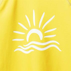 img 2 attached to 👕 TFJH E Kids Long Sleeve Rashguard Swimsuit - Ultimate Sun Protection UPF 50+ for Boys and Girls - Stylish Kids Swimwear Sunsuits