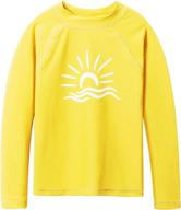 👕 tfjh e kids long sleeve rashguard swimsuit - ultimate sun protection upf 50+ for boys and girls - stylish kids swimwear sunsuits logo